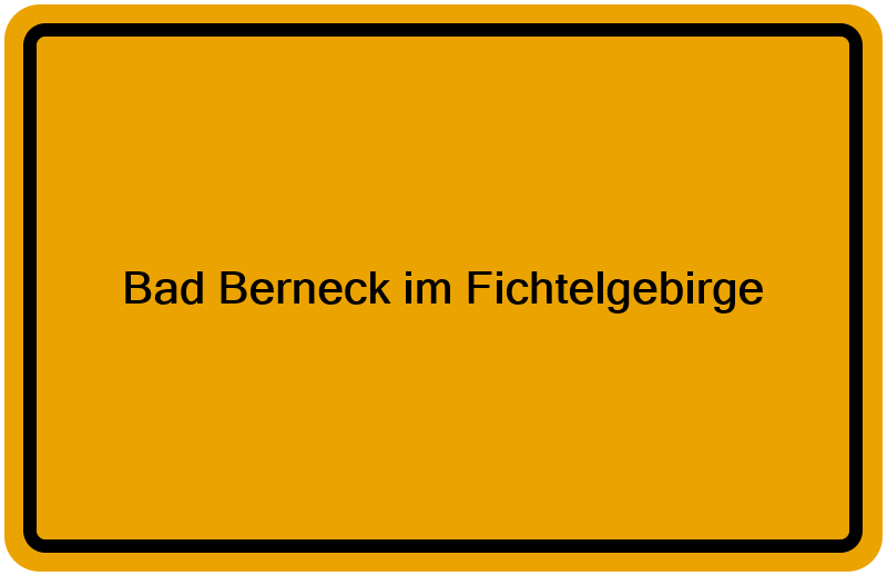 Handelsregisterauszug Bad Berneck im Fichtelgebirge